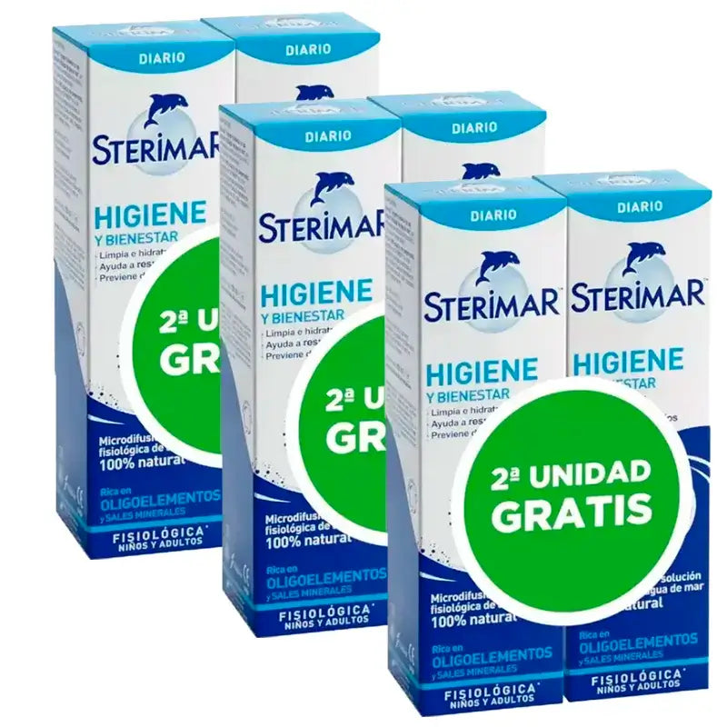 Flacone Sterimar, confezione 3 x 100 ml
