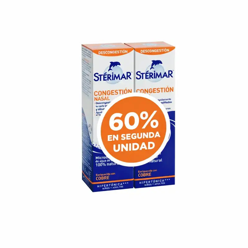 Sterimar Hyb, Confezione con il 60% in omaggio sul secondo flacone, 100 + 100 ml