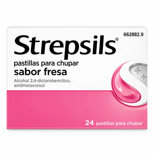 Strepsils Fragola, 24 pastiglie
