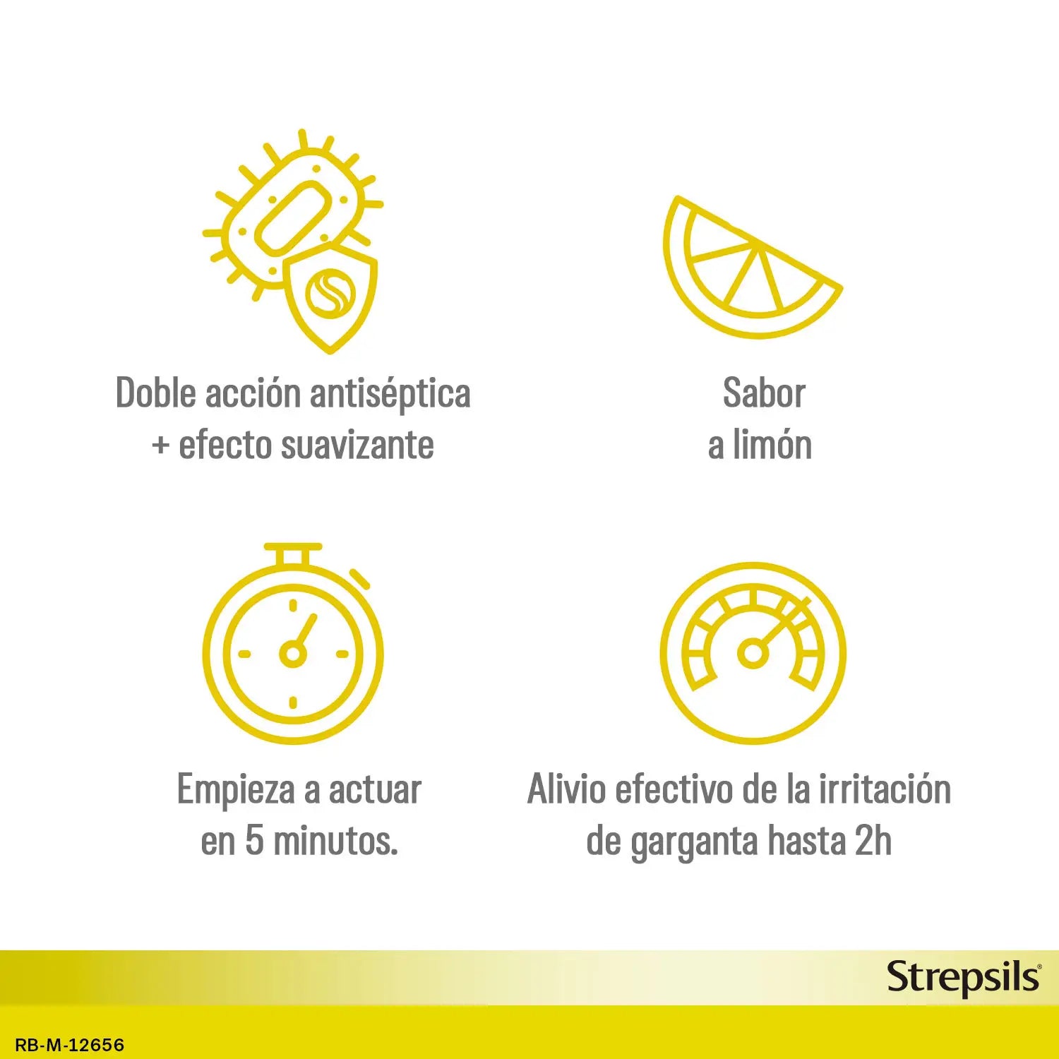 Strepsils senza zucchero al limone, 24 pastiglie