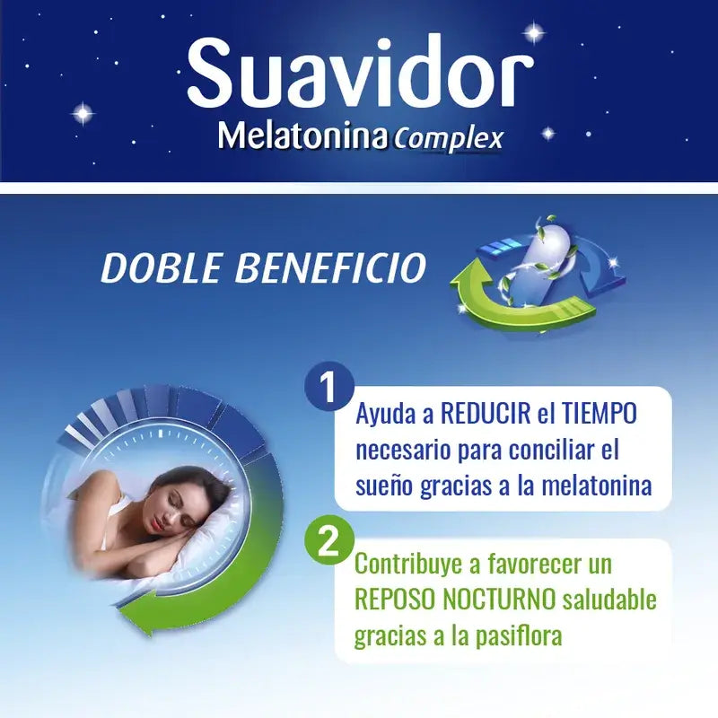 Complesso di melatonina Suavidor, 30 compresse