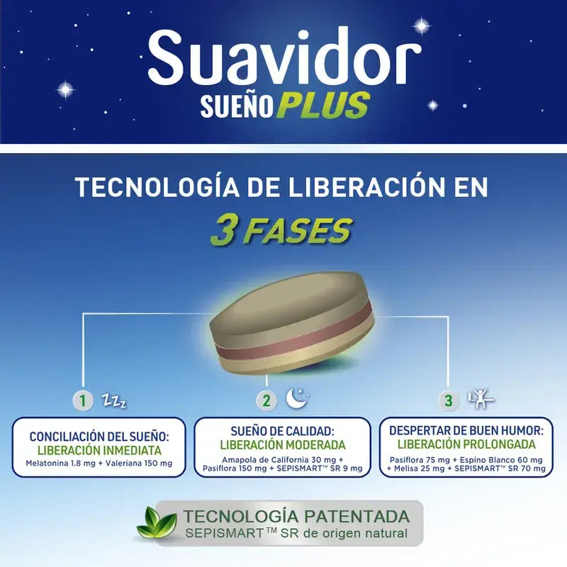 Suavidor Sueño Plus Tricapa, 30 compresse