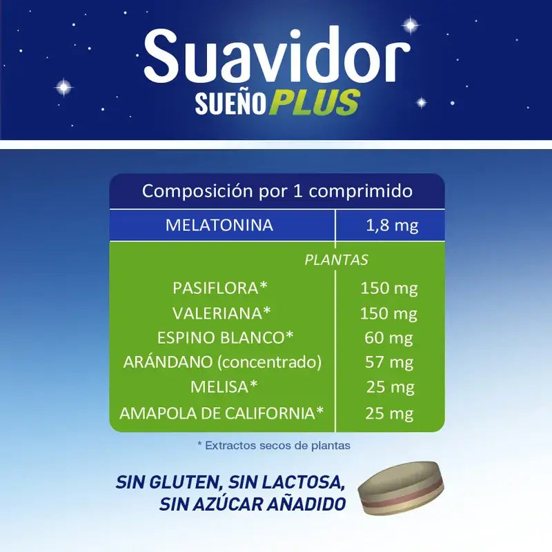 Suavidor Sueño Plus Tricapa, 30 compresse