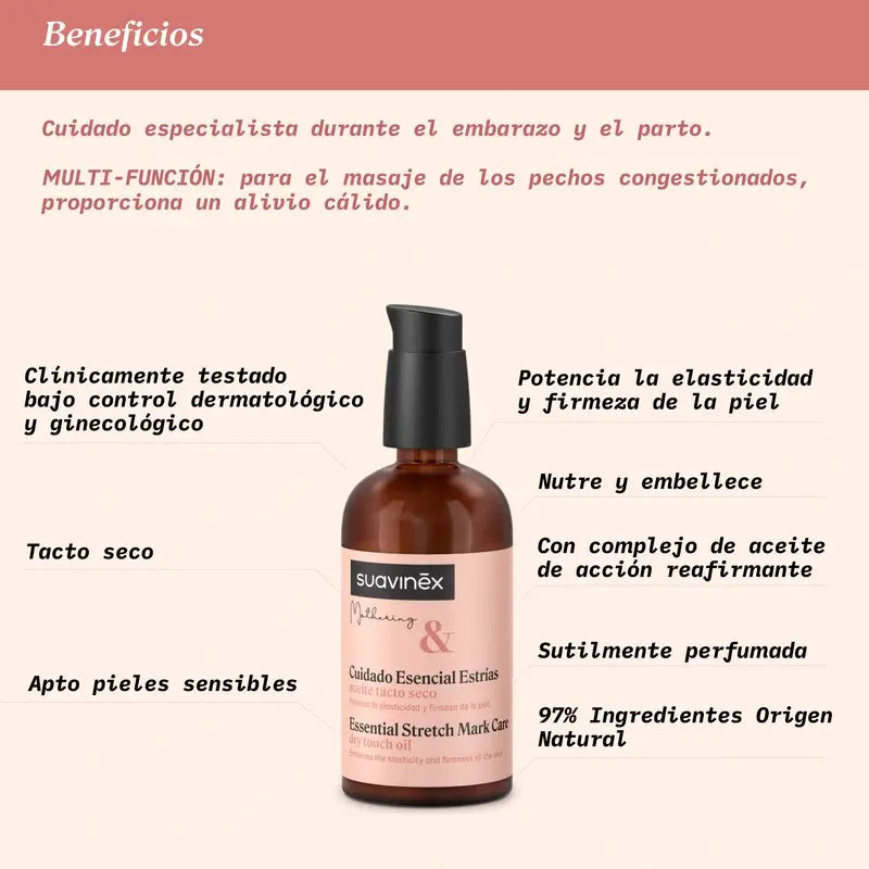 Suavinex Olio anti-smagliature in gravidanza, 100 Ml