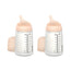 Suavinex Bottiglia Anticolica Zero Zero 270 Ml, Flusso Medio (M), +3 Mesi, Fiera, 2 Unità