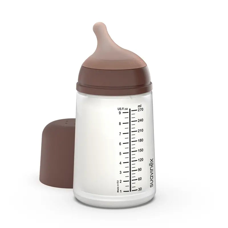 Suavinex Bottiglia Anticolica Zero Zero 270 Ml, Flusso Medio (M), +3 Mesi, Profondo