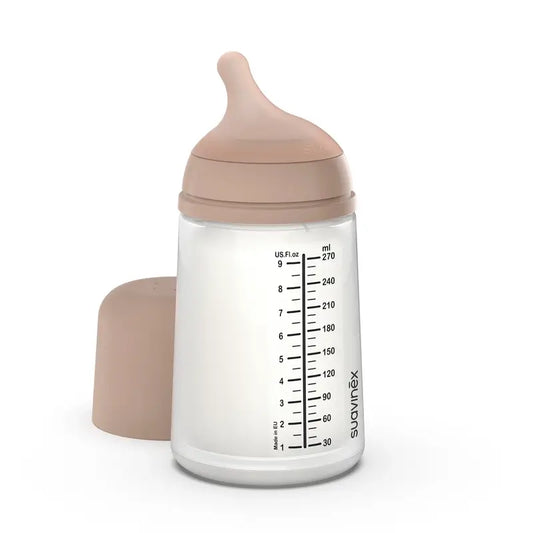 Suavinex Bottiglia Anticolica Zero Zero 270 Ml, Flusso Medio (M), +3 Mesi, Media