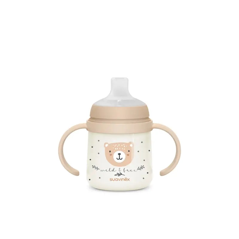 Suavinex Bottiglia notte e giorno +6 mesi Wild&Free Beige, 150 ml