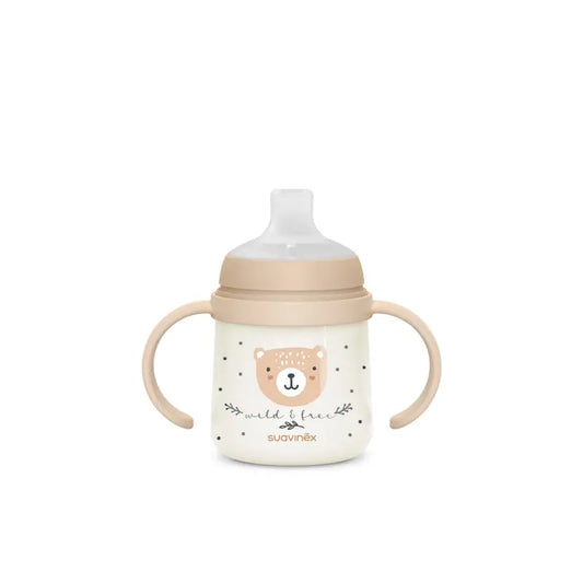 Suavinex Bottiglia notte e giorno +6 mesi Wild&Free Beige, 150 ml