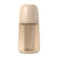 Suavinex Bottiglia in silicone 240 Ml, flusso medio (M), +3 mesi, Irish Cream