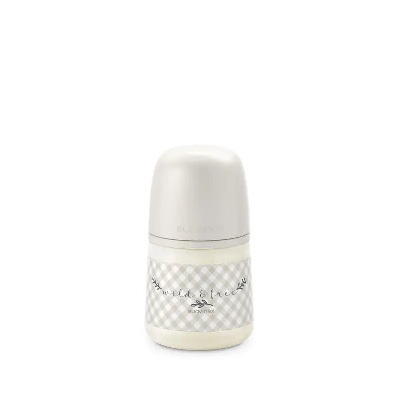 Suavinex Biberon Sx Pro a flusso lento (S) +0 mesi Wild&Free Beige, 150 ml