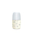 Suavinex Bottiglia di vetro 120 Ml, Flusso lento (S), +0 mesi, Blu Poesia