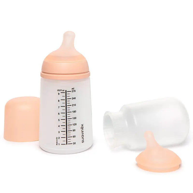 Suavinex Zero-Zero Set di flaconi 270 Ml, flusso medio