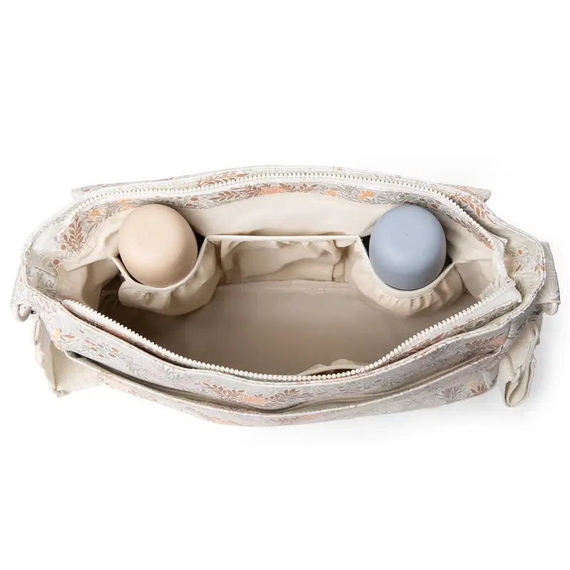 Suavinex Borsetta maternità Poesia Beige Borsa a tracolla stampata