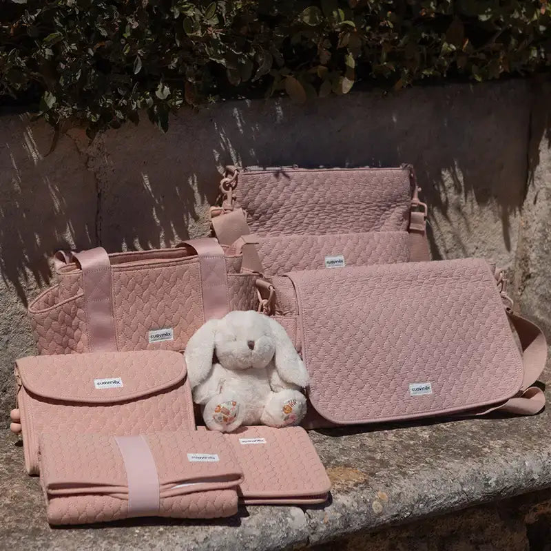 Borsa a tracolla Suavinex per la maternità, rosa
