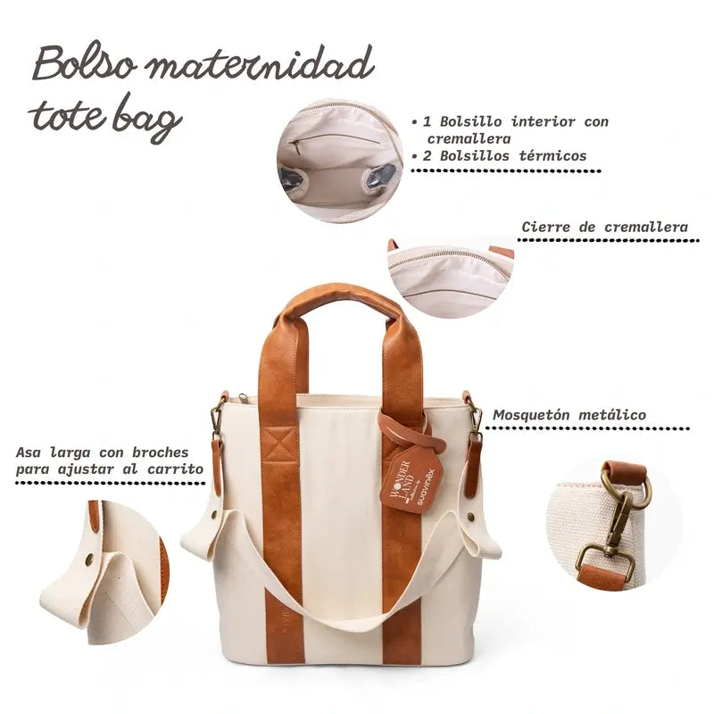 Borsa Tote Maternità Suavinex, grigio