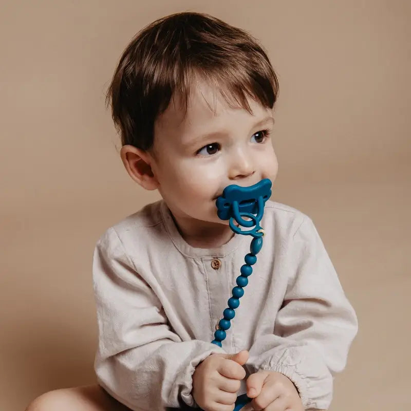 Morsetto in silicone Suavinex, blu ballata