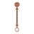 Clip in silicone Suavinex, portaciuccio con catenella in silicone, pezzo unico, +0 mesi, colore Essence, piastrella