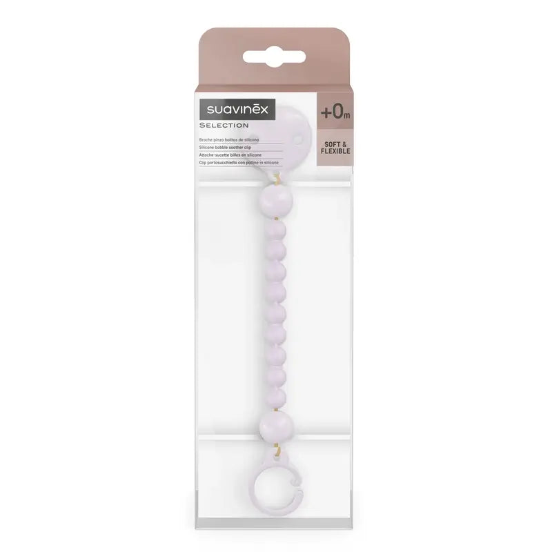 Morsetto in silicone Suavinex, lavanda