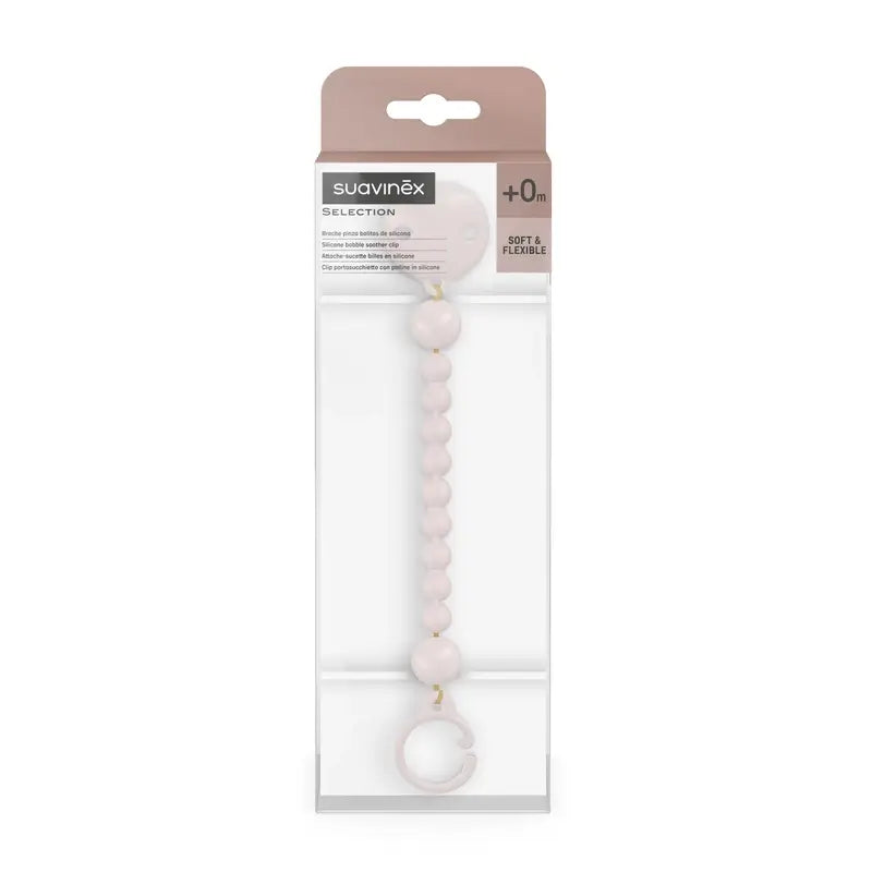 Morsetto in silicone Suavinex, acqua di rose