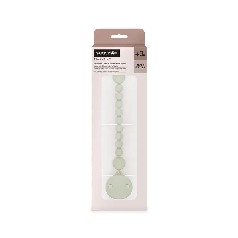Clip in silicone Suavinex, verde