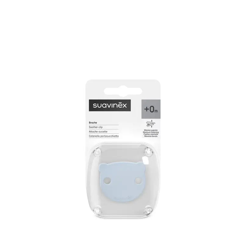 Morsetto porta ciuccio Suavinex +0 mesi Wild&Free Blu