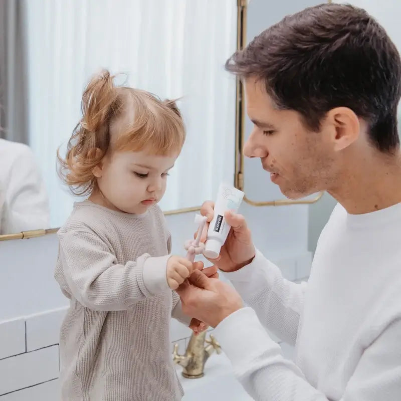 Spazzolino per bambini Suavinex 0-2 anni, rosa