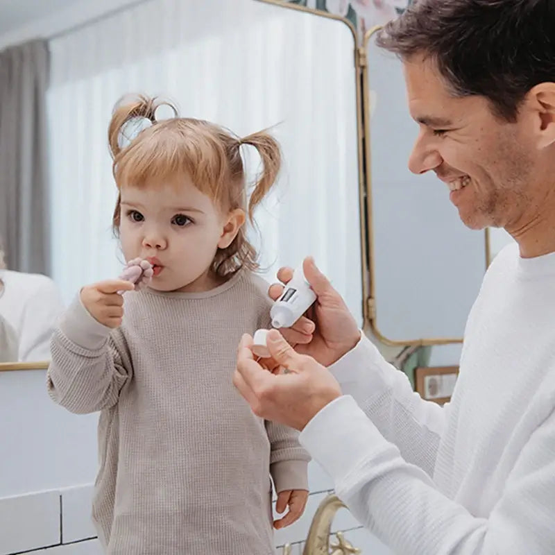 Spazzolino per bambini Suavinex 0-2 anni, rosa