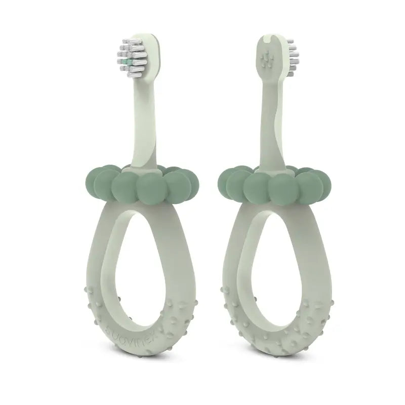 Spazzolino per bambini Suavinex 0-2 anni, verde