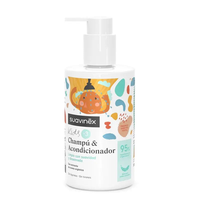 Shampoo condizionante Suavinex da 3 a 10 anni, 300 Ml