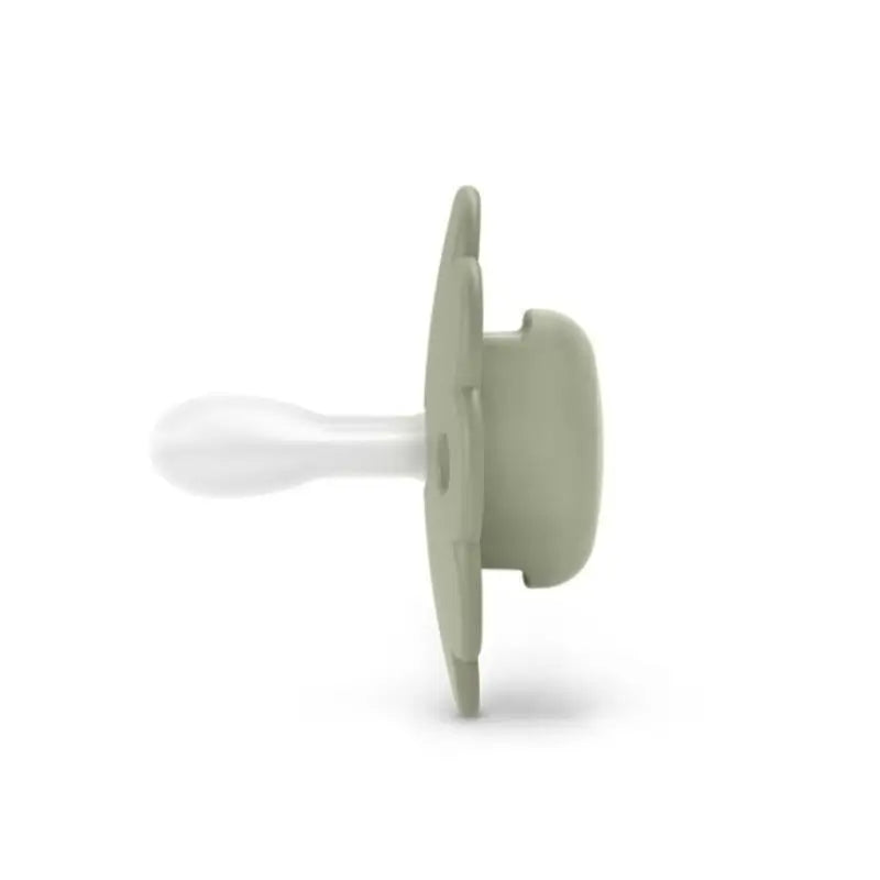 Suavinex Succhietto per bambini 6/18 mesi, con tettarella fisiologica in silicone Sx Pro, tettarella piatta e flessibile, verde meraviglia, 1 unità
