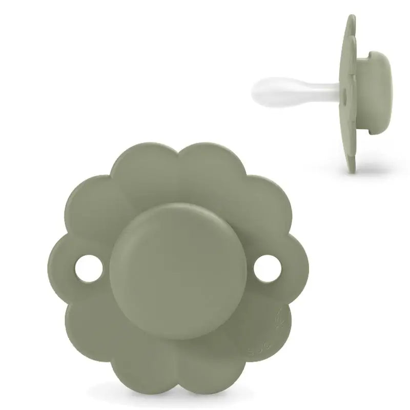 Suavinex Succhietto per bambini 6/18 mesi, con tettarella fisiologica in silicone Sx Pro, tettarella piatta e flessibile, verde meraviglia, 1 unità