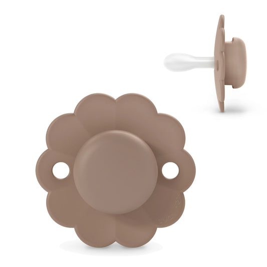 Suavinex Ciuccio per bambini 6/18 mesi, con tettarella fisiologica in silicone Sx Pro, tettarella piatta e flessibile, Wonder Umber, 1 pz.
