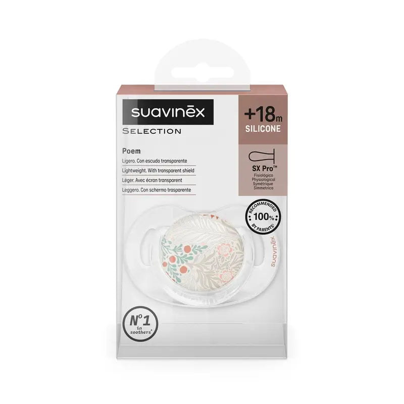 Suavinex Succhietto Sx Pro +18 mesi, Poesia Verde