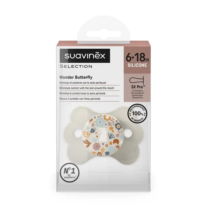 Suavinex Succhietto Sx Pro 6/18 mesi, Beige Paese delle Meraviglie