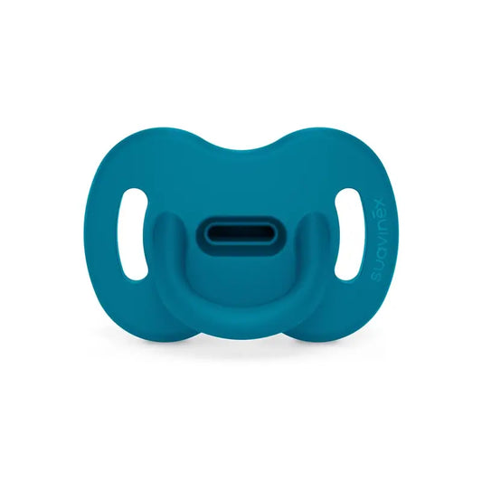 Suavinex Ciuccio Tutto Silicone Fisiologico Sx Pro, 0/6 mesi, Oceano Profondo