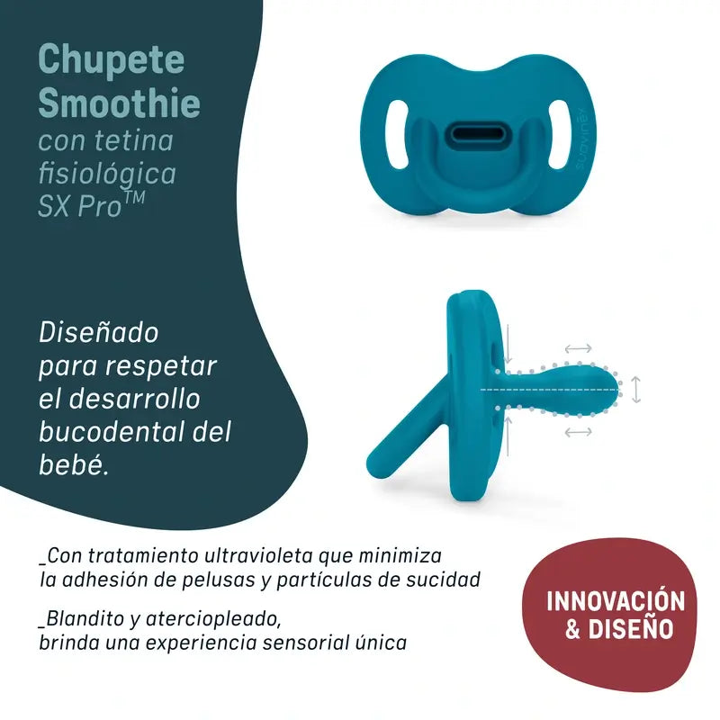 Ciuccio Suavinex Tutto Silicone Soother Sx Pro, 0/6 mesi, Irish Cream