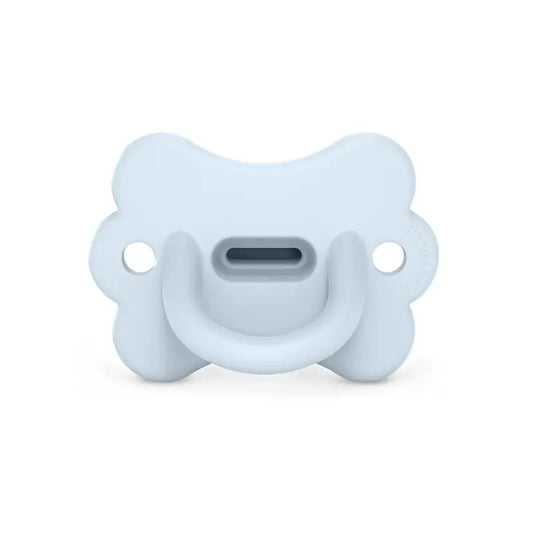 Suavinex Ciuccio Tutto Silicone Fisiologico Sx Pro, 0/6 Mesi, Farfalla Ballad Blu