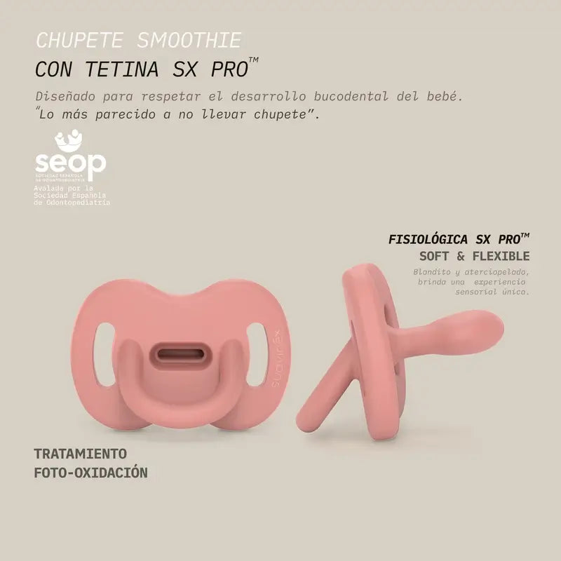 Suavinex Ciuccio Tutto Silicone Fisiologico Sx Pro, 0/6 Mesi, Verde