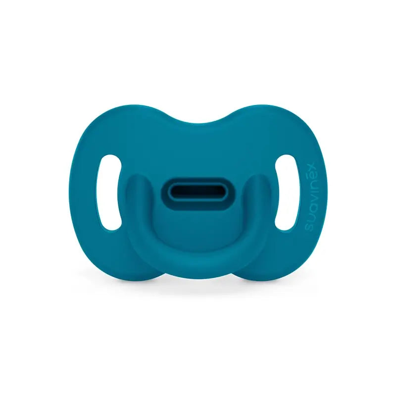 Suavinex Ciuccio Tutto Silicone Fisiologico Sx Pro, 6/18 mesi, Oceano Profondo