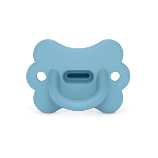 Suavinex Ciuccio Tutto Silicone Fisiologico Sx Pro, 6/18 mesi, Farfalla Infinity Blu