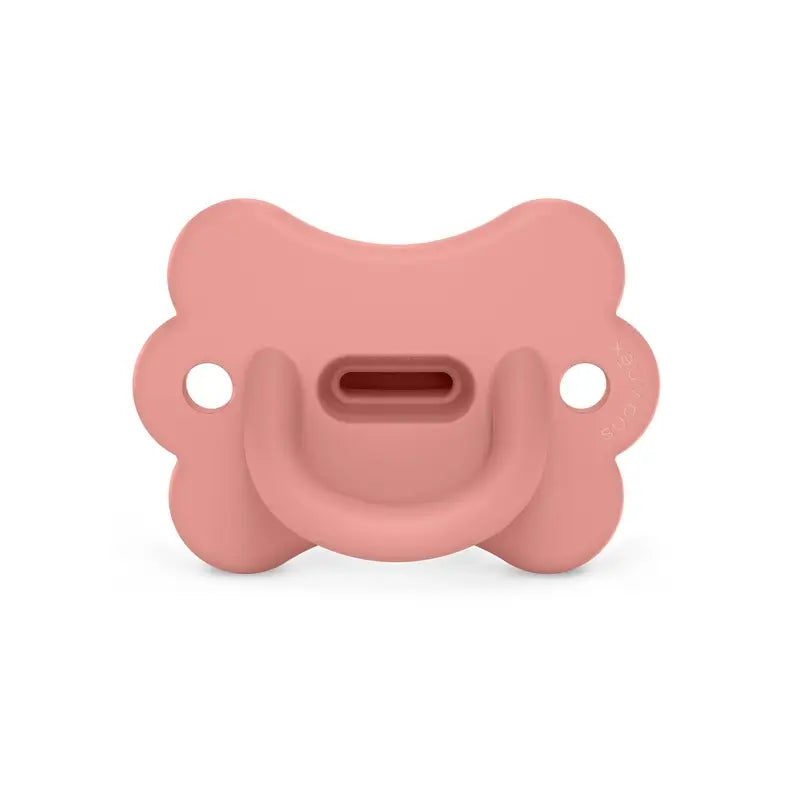 Suavinex Ciuccio Tutto Silicone Sx Pro, 6/18 mesi, Farfalla Rosa Pesca