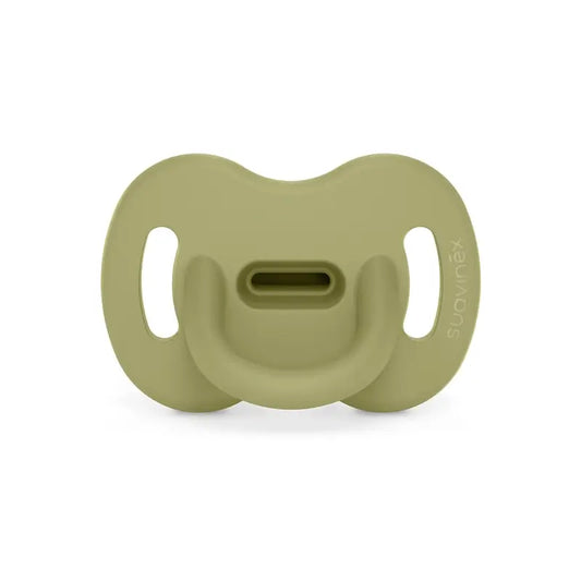 Suavinex Ciuccio Tutto Silicone Fisiologico Sx Pro, 6/18 Mesi, Verde Tartaruga