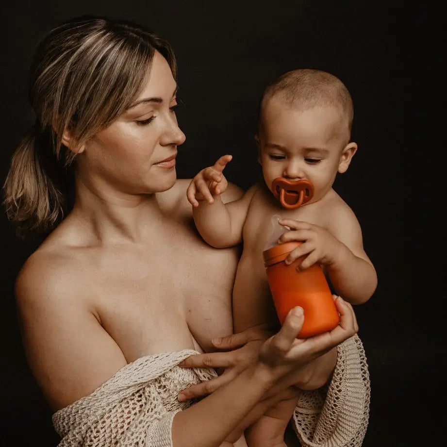 Suavinex Ciuccio tutto in silicone, per bambini di 6/18 mesi, senape