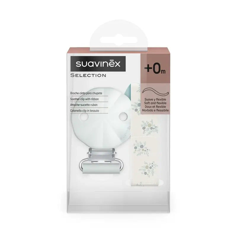 Suavinex succhietto in tessuto +0 mesi, blu poesia