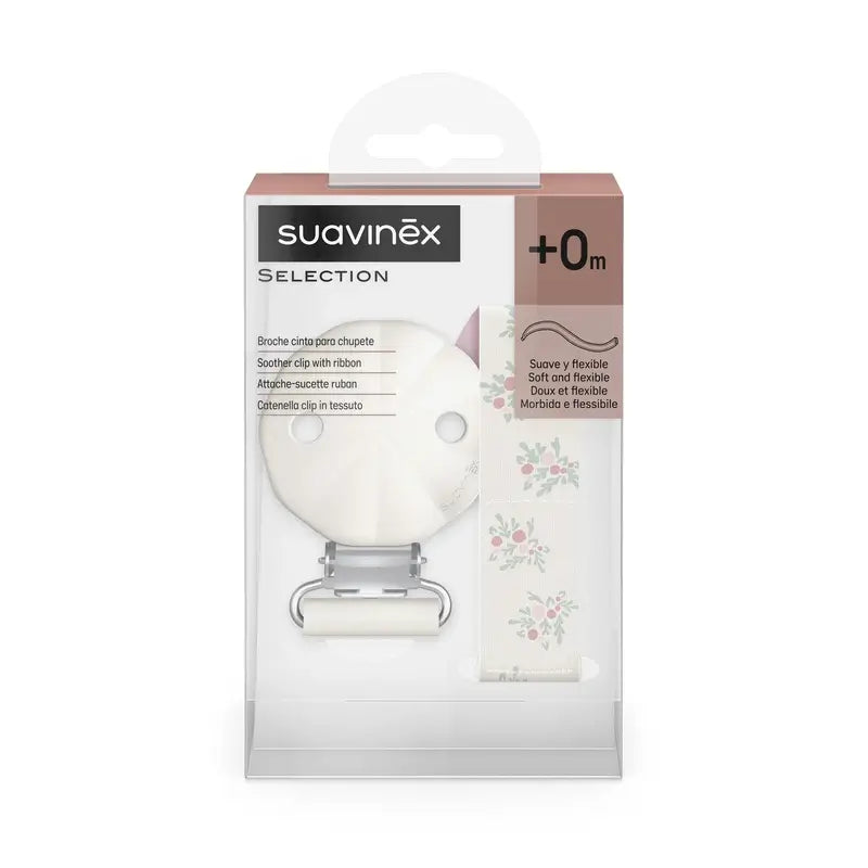 Suavinex Ciuccio in Tessuto +0 Mesi, Poesia Rosa