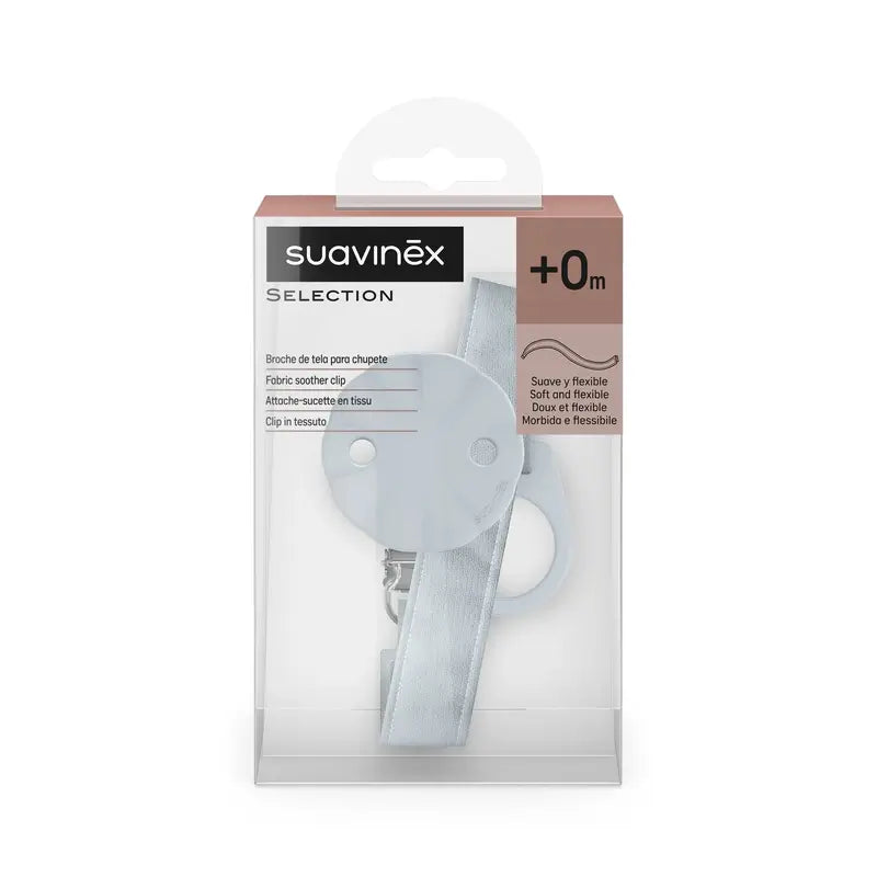 Suavinex Succhietto in tessuto +0 mesi, blu paese delle meraviglie