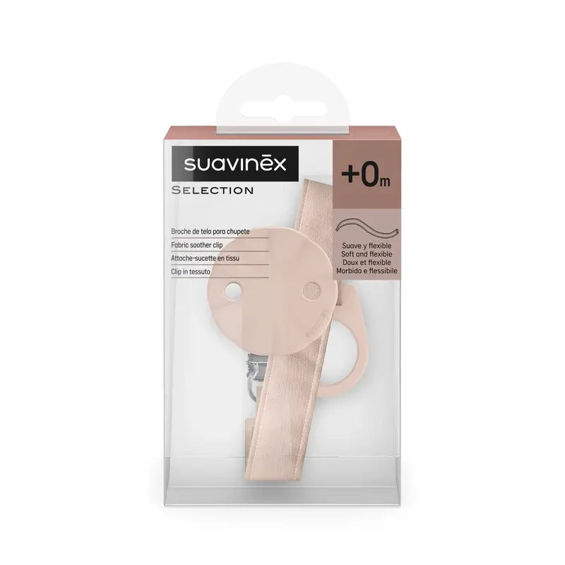 Suavinex Succhietto in tessuto +0 mesi, rosa Wonderland