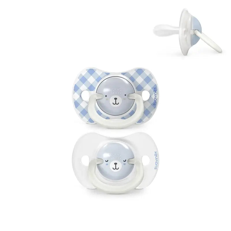 Suavinex Night & Day Succhietto notturno Sx Pro capezzolo 0/6 mesi blu, 2 unità