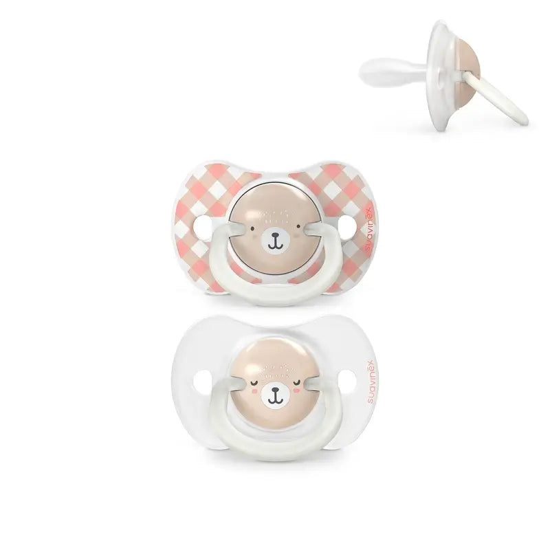 Succhietti Suavinex Night & Day Tettarella Night & Day Sx Pro 6/18 mesi Rosa, 2 unità